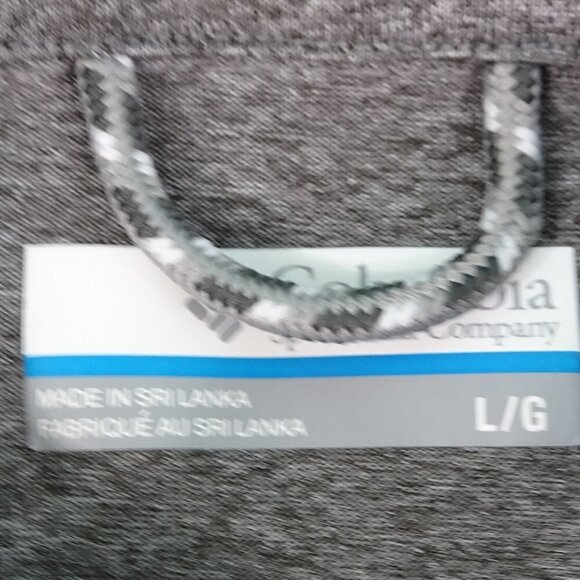 Columbia Button Up Gray Shirt Large - Picture 4 of 6